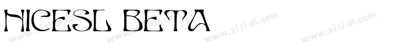 NICESL BETA字体转换